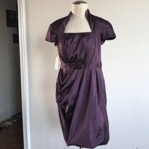 Medium purple Bodybag ruched dress NwT